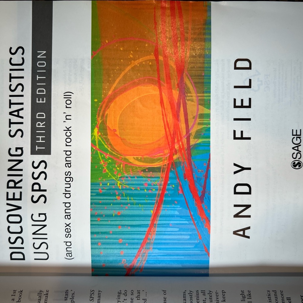 Sage Discovering Statistics Using SPSS - Vibrant Cover